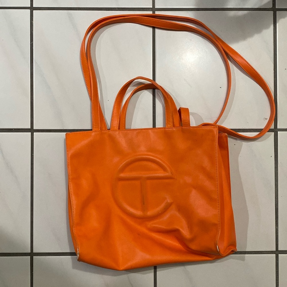 Orange telfar bag